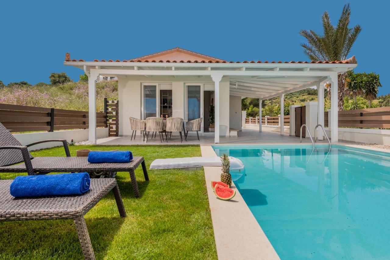 Astarte Villas - Villa Siesta With Private Pool Argassi Exterior foto